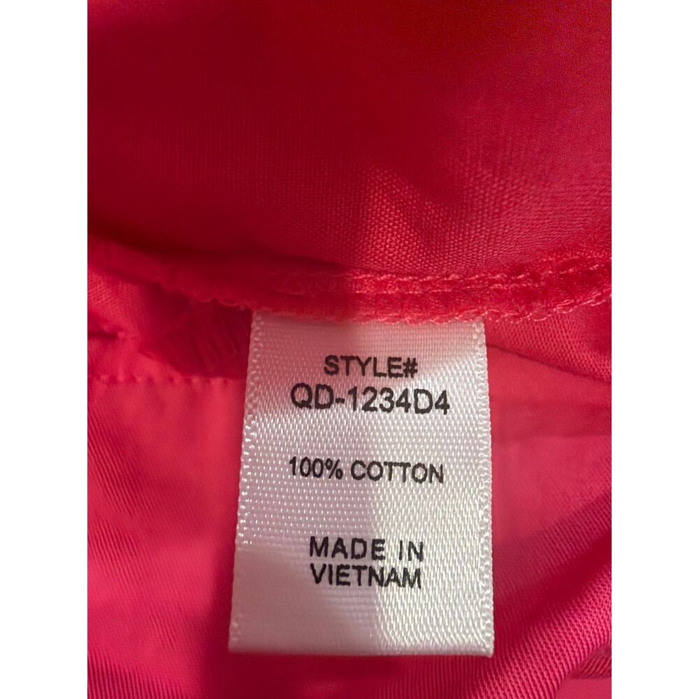 Hot pink ruffle, lightweight and knee length summer dress - Picture 5 of 5
